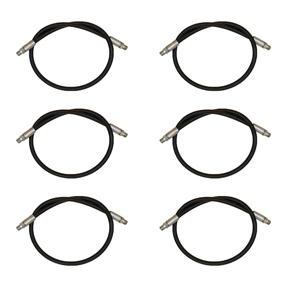 Qty 6: High-pressure Hydraulic Hoses Fits Western Replaces 1304225
