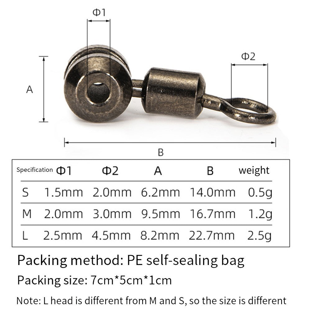 Fishing Connector Ring Unique Head Design