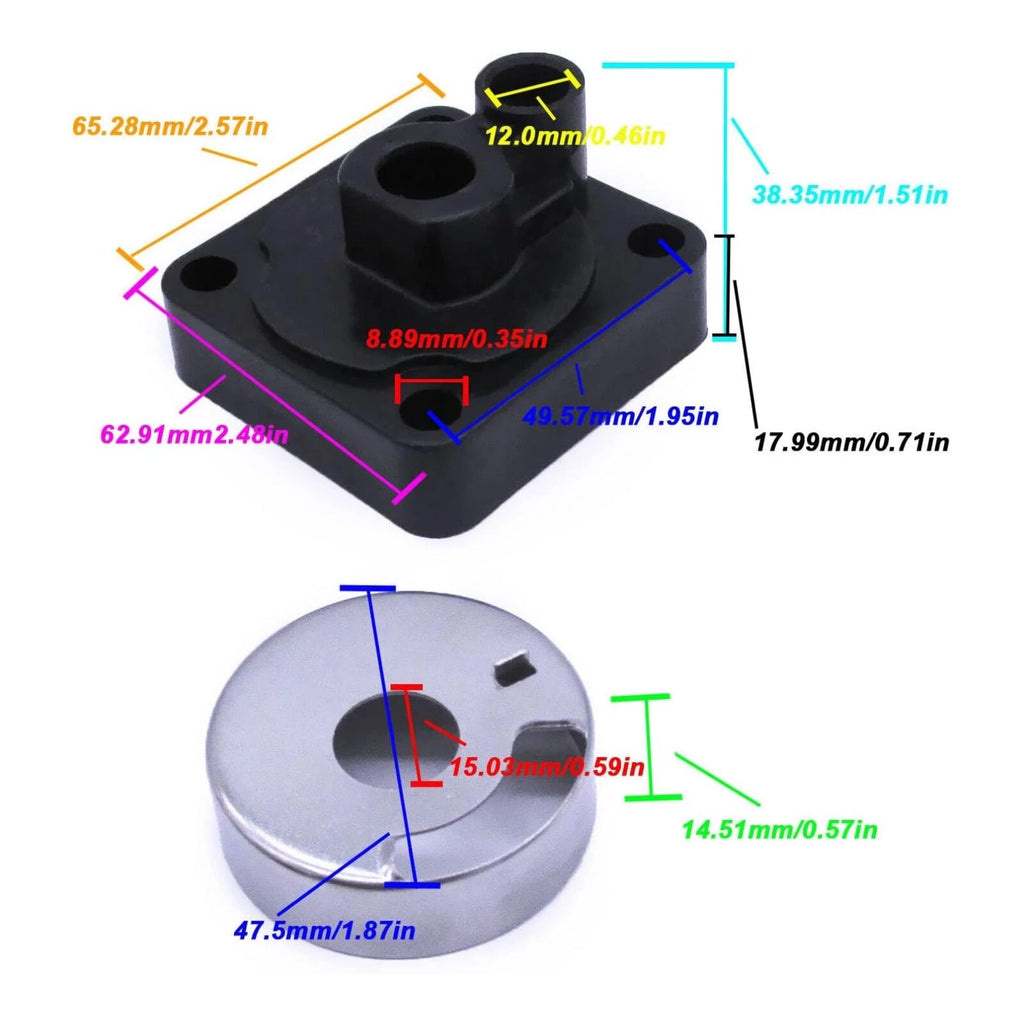 Outboard Water Pump Housing for Yamaha F9.9/T9.9/F15, Lehr LP9.9
