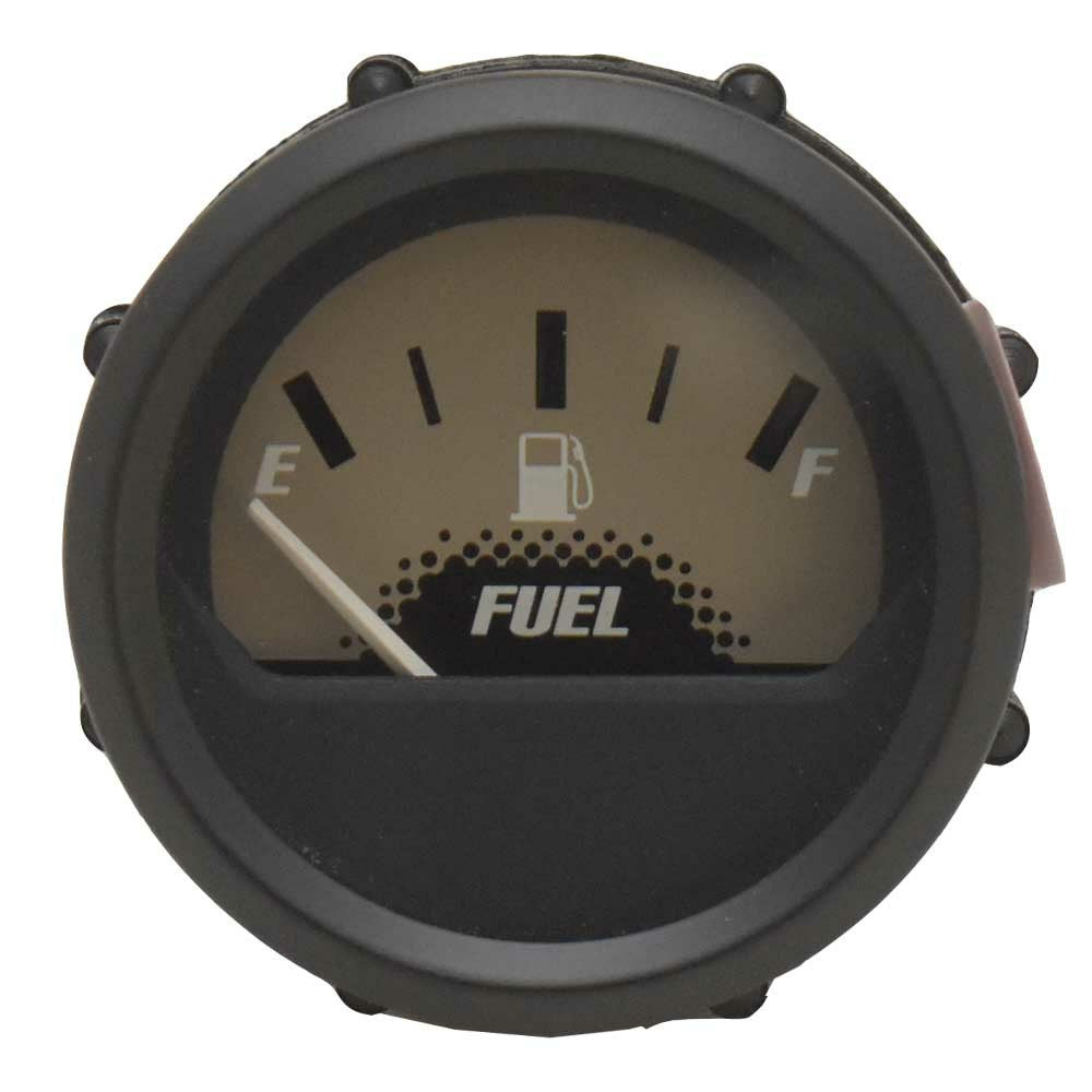 Faria Boat Fuel Level Gauge Black Gray 2 Inch by Faria