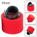 45mm Red Foam Air Filter Straight For Mikuni 28mm Molkt 26mm