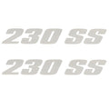MasterCraft Boat Decals 750091 | 2006 - 2007 230 SS Silver (Set of 2)O