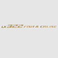 G3 Pontoon Boat Brand Decal LX 322 Fish and Cruise by G3
