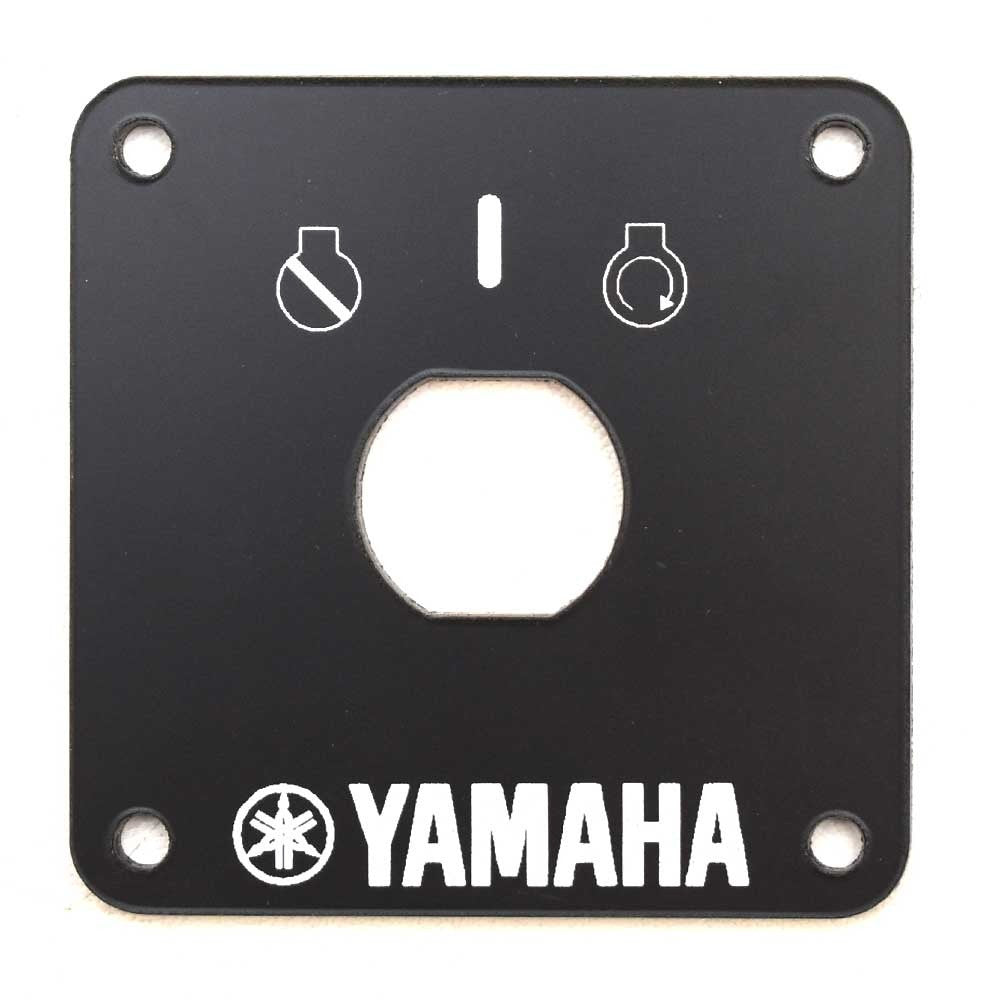 Yamaha Boat Blank Switch Panel Ignition 2 5/8 x 2 5/8 Inch Black by Yamaha