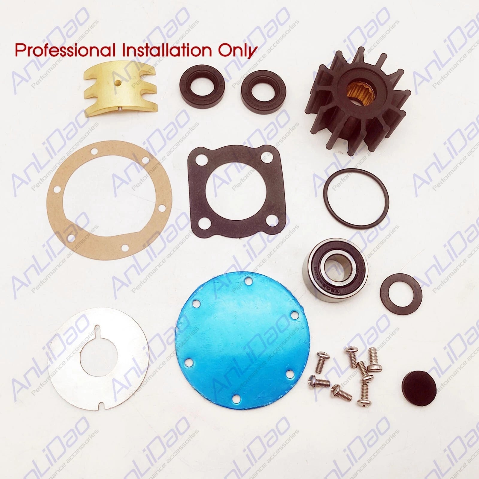 Fit Jabsco Perkins Marine Diesel Sea Water Pump Rebuild Kit 35615