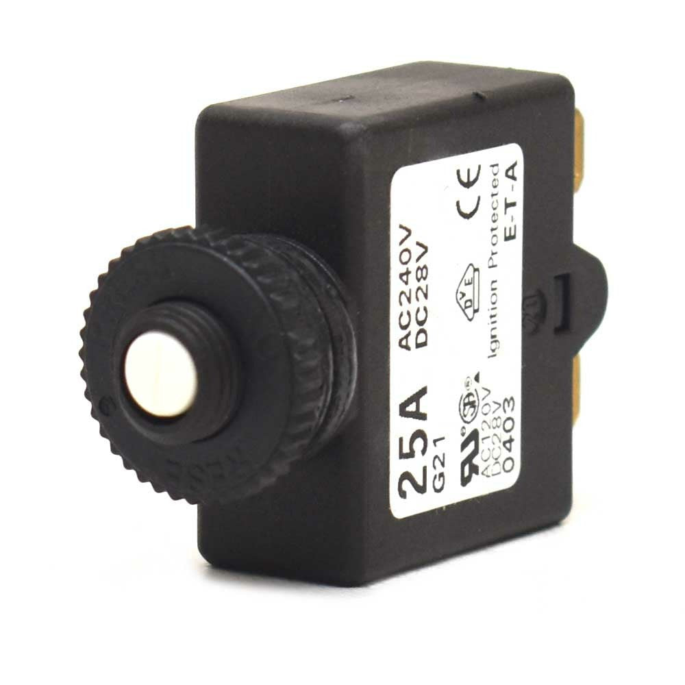 E-T-A Boat Push-to-Reset Circuit Breaker 25A by E-T-A