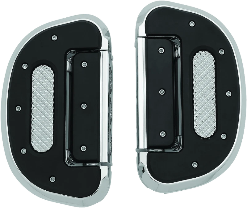 Kuryakyn Heavy Industry Passenger Floorboards With Rubber Inserts For