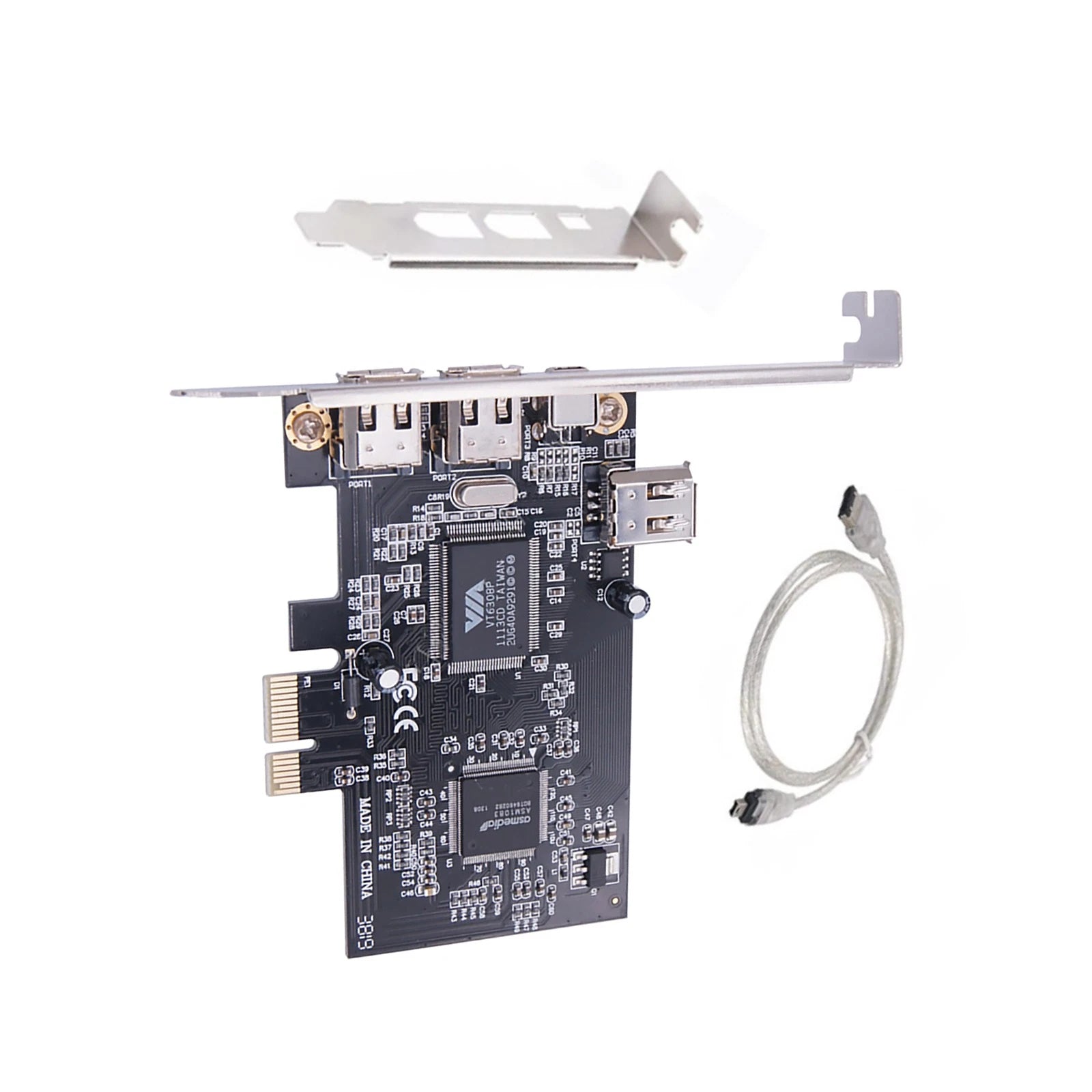 4 Ports (3 X 6 Pin And 1 X 4 Pin) Pci Ex1 To External Ieee 1349