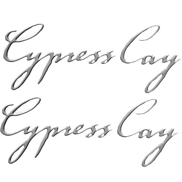 Cypress Cay Boat Logo Emblem Decals by Cypress Cay