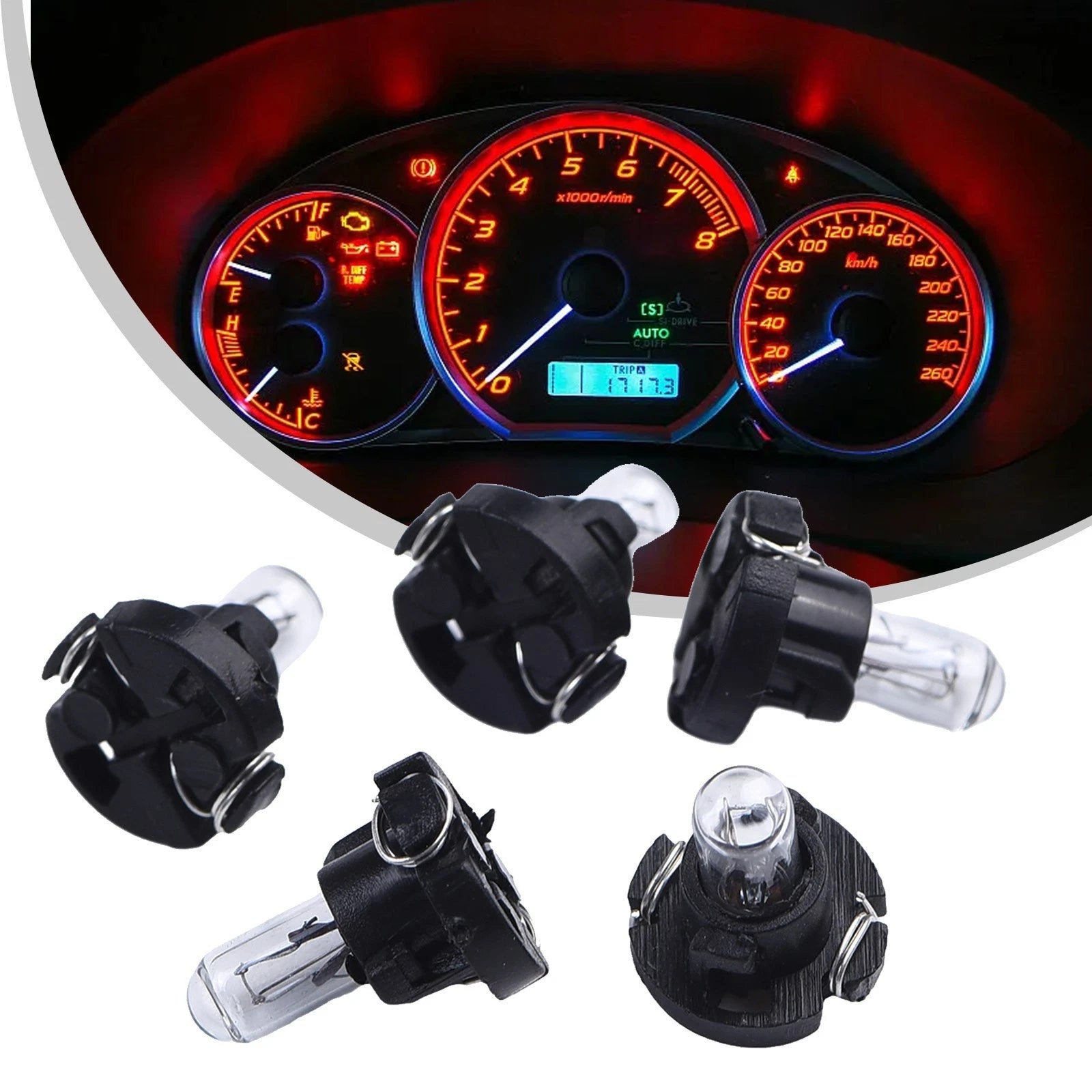 5/10pcs,t3 T4.2 Led Bulbs Car For Interior Lights Auto Warming