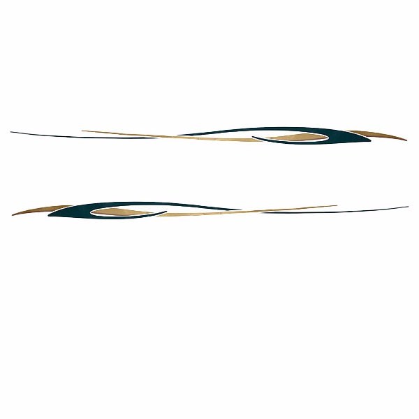 Rinker Boat Graphic Decals Siesta Green Gold by Rinker