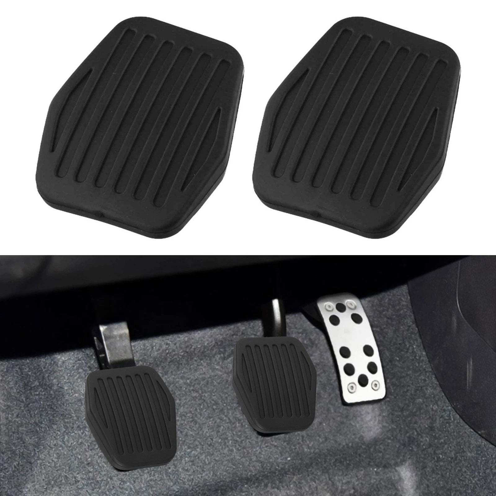 Pedal Pad Brake Clutch Clutch Pedal Pad Black Rubber For Focus Iii