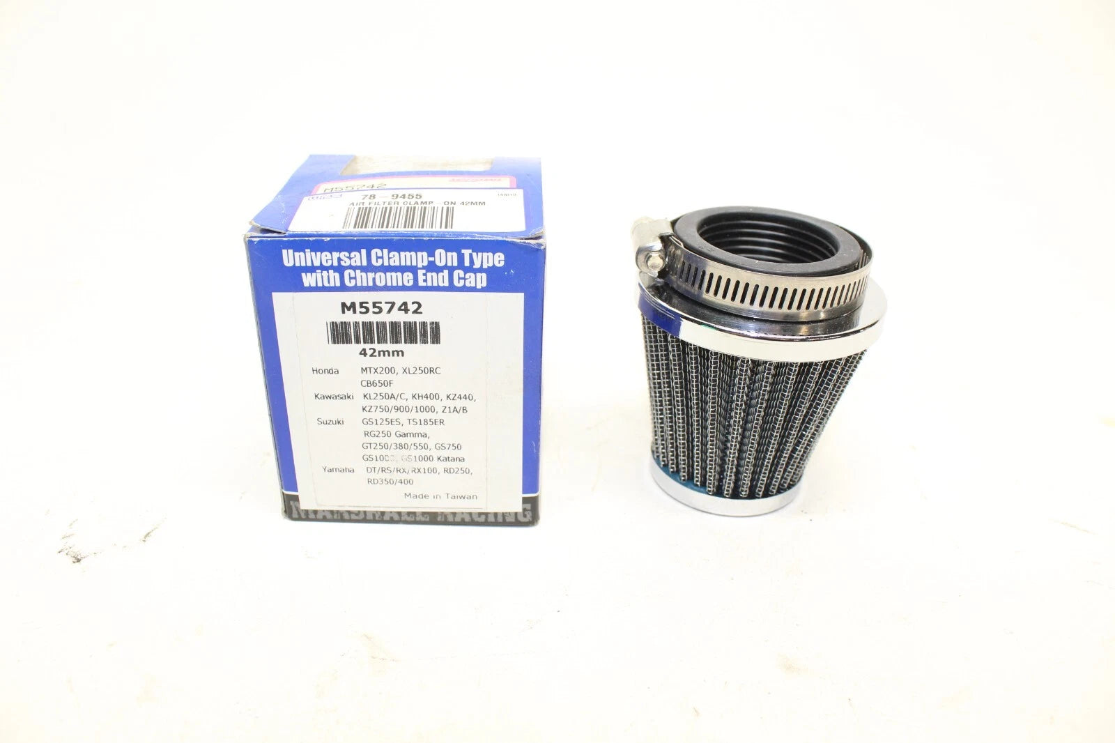 Nos Marshall Racing Tapered Air Filter Pod 42mm Universal M55742