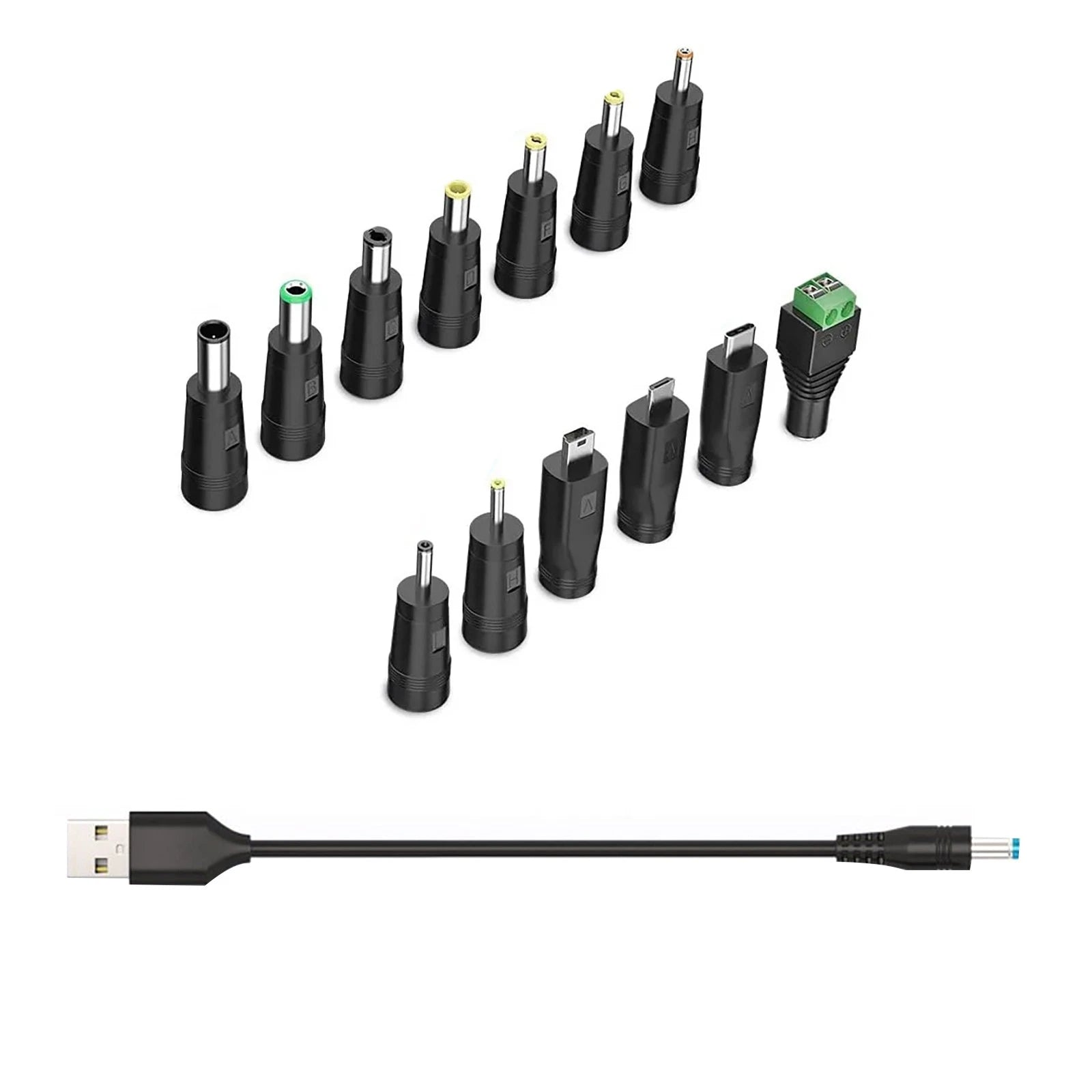 Durable Usb To Dc 5V Power Cord, Universal Dc 5.5x2.1mm Cable With 13
