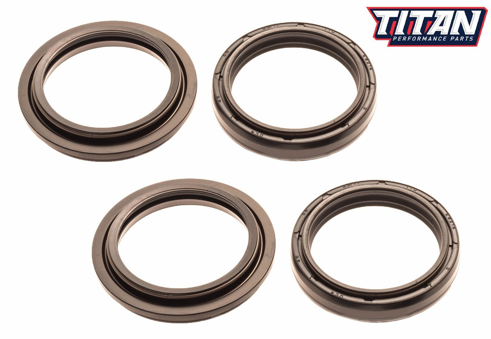 Titan Fork Oil & Dust Wiper Seal Kit for Yamaha YZ125 YZ250 by Titan