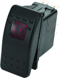 Dragonfire Racing Lighted Switch On/off Rocker Switch Red Lite