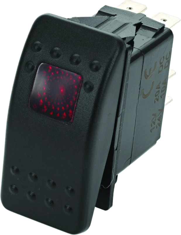 Dragonfire Racing Lighted Switch On/off Rocker Switch Red Lite