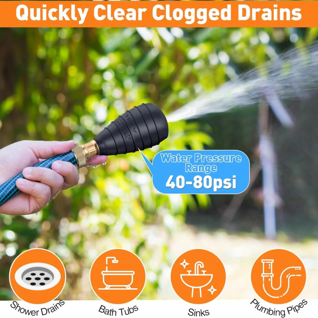 Drain Bladder Cleaning Tool for 1"-2" Pipes