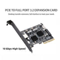 Pcie To Usb 3.2 Gen2 10gbps Expansion Card With Interface Type A/c/e