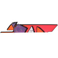 Bayliner Boat Decal STBD 30 3/8 Inch Pink Orange Purple by Bayliner