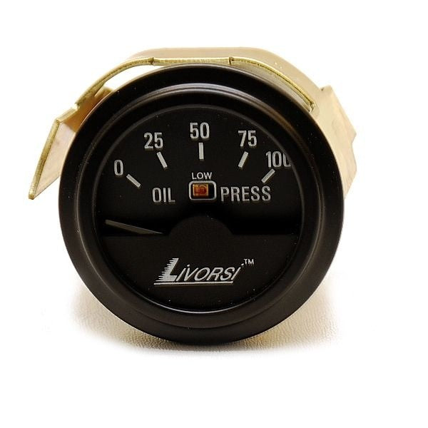 Livorsi Boat Oil Pressure Gauge 2 Inch Black by Livorsi