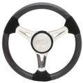 Lowe Boat Steering Wheel 2305495 | Retreat 13 1/2 Inch Gray WoodgrainO