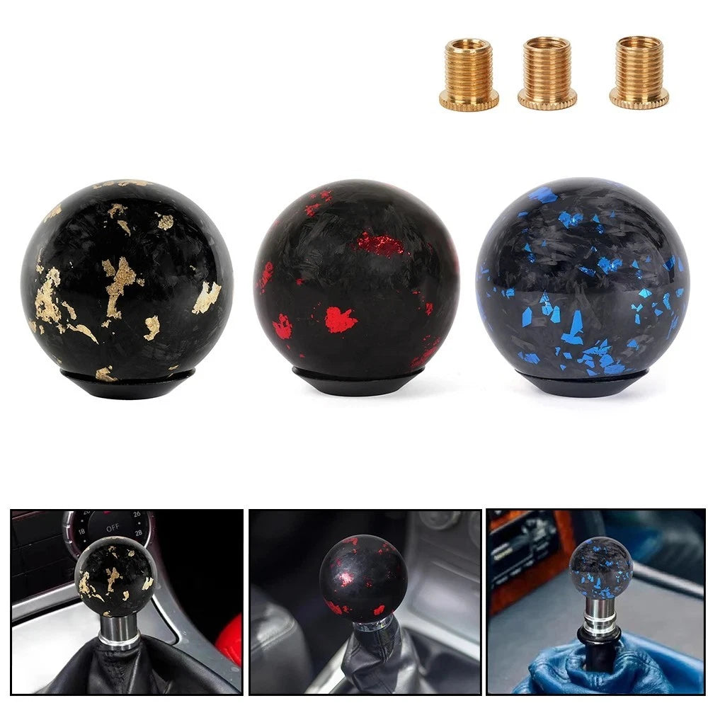 Forged Carbon Fiber Gear Shift Knob With Ergonomic Design Fits For