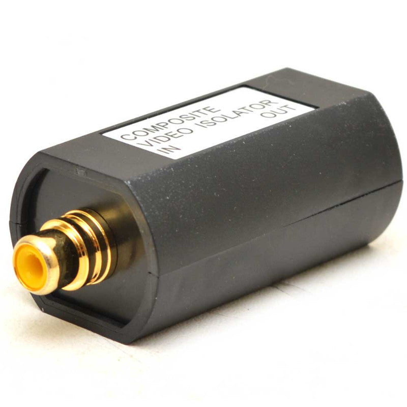 Composite Video Isolator Transformer Black Plastic