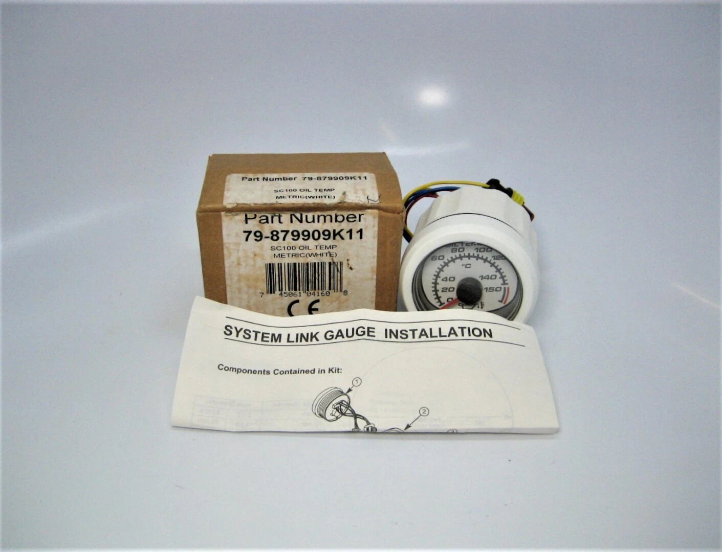 '-New- Mercury Smartcraft 79-879909k11, Sc100 Oil Temp. Gauge ,