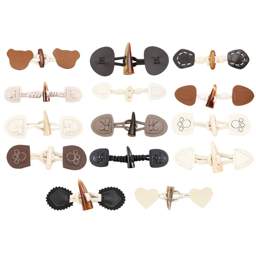 Leather Buttons Coat Button Perfect Size Resin