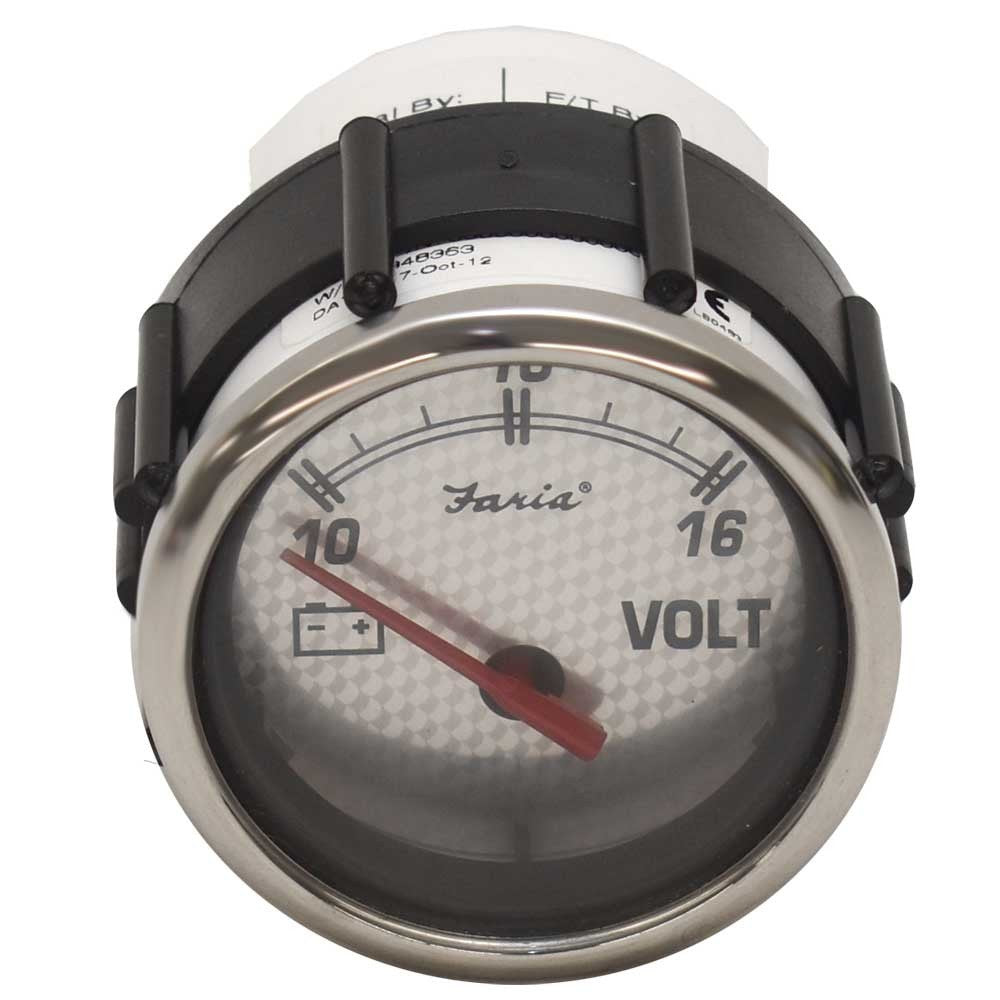 Volt Gauge Faria VP7162A 2 Inch Silver by Faria