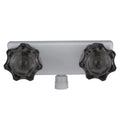 Rv Camper Shower Faucet 4inch W/smoked Acrylic Knobs Aerated Water