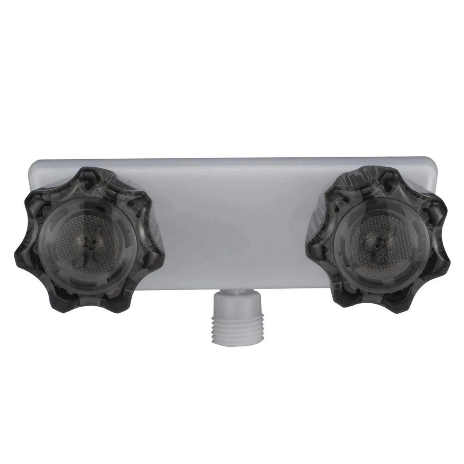 Rv Camper Shower Faucet 4inch W/smoked Acrylic Knobs Aerated Water