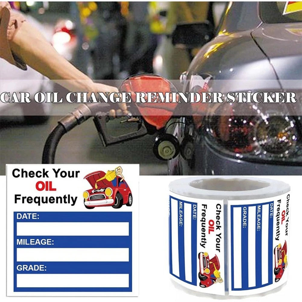 150pcs Essential Vehicle Maintenance Stickers For Oil Change Schedules