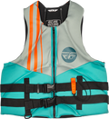Fly Racing Neoprene Flotation Vest 3x-large Teal/grey/oran<wbr/>ge