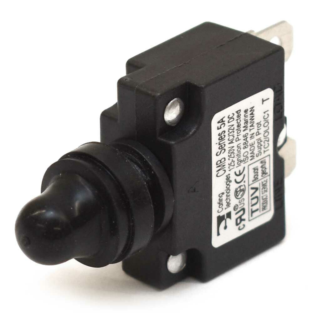 Boat Push-to-Reset Circuit Breaker Carling 5A by Carling