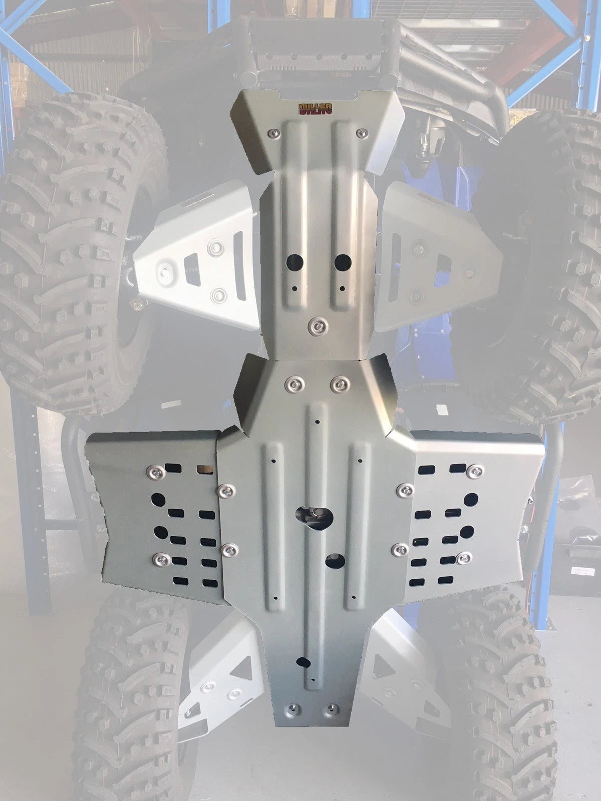 Rival Powersports Usa Central Skid Plate Alloy For Yamaha Yfm450