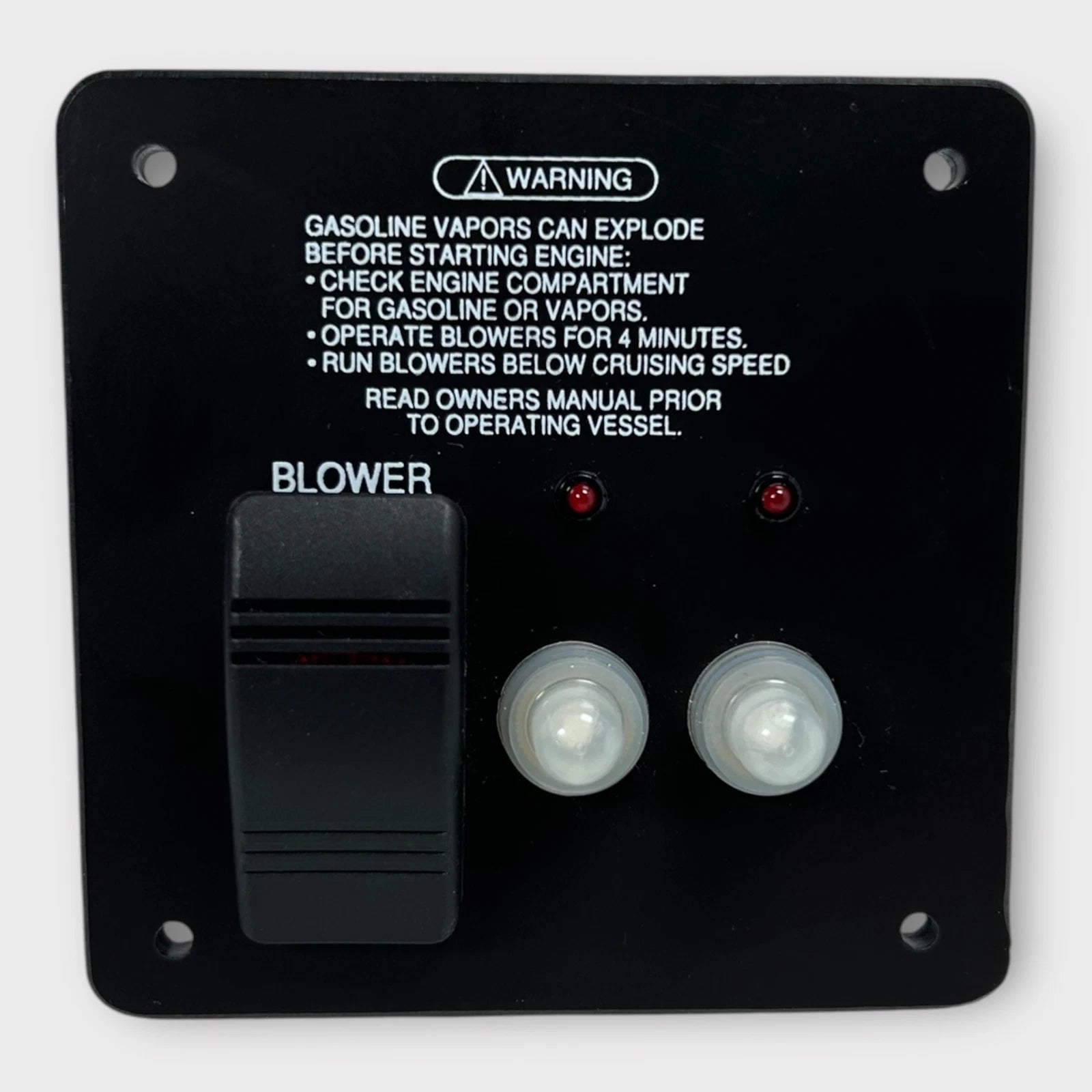 Bh Electronics Boat Blower Switch 12V, With Black | Hook & Hull Co