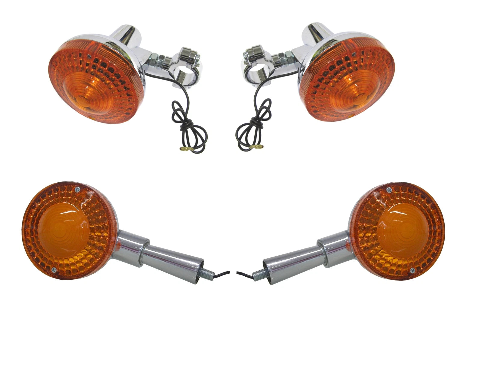 Turn Signals Set Of 4 Front & Rear For Yamaha Dt 125 Twin Shock