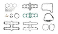 Full Gasket Set For Kawasaki Gpz 750 R 1985