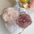 Elegant Chinese Style Pink Flower Hairpin