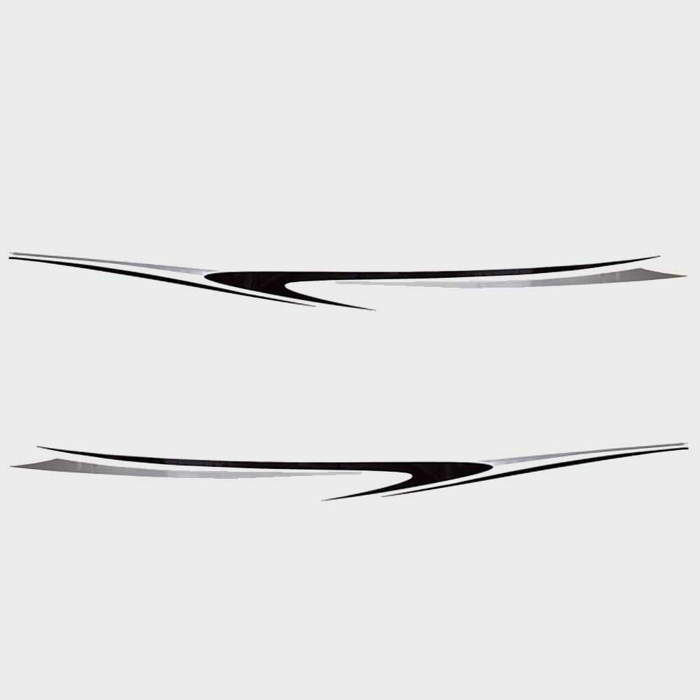 Tracker Boat Decals Black Stickers (Set of 2) by Tracker