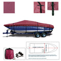 Heavy Duty V-hull Bowrider Fishing Trailerable Jet Boat Storage Cover