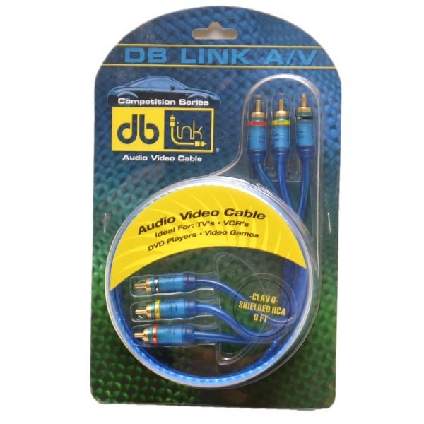 Boat RCA Cables DB Link 6ft Blue by DB Link