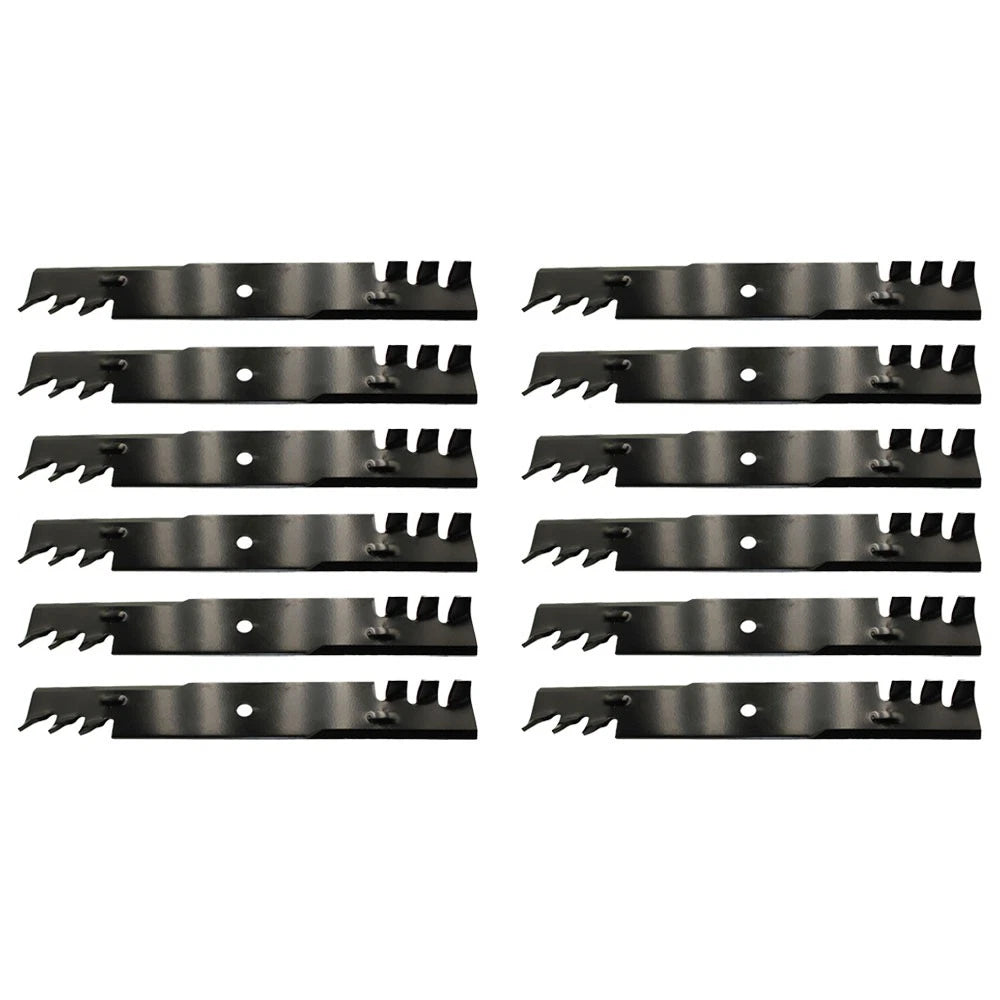 Qty 12: Mulching Blade (Toothed) Fits Hustler Replaces 601124