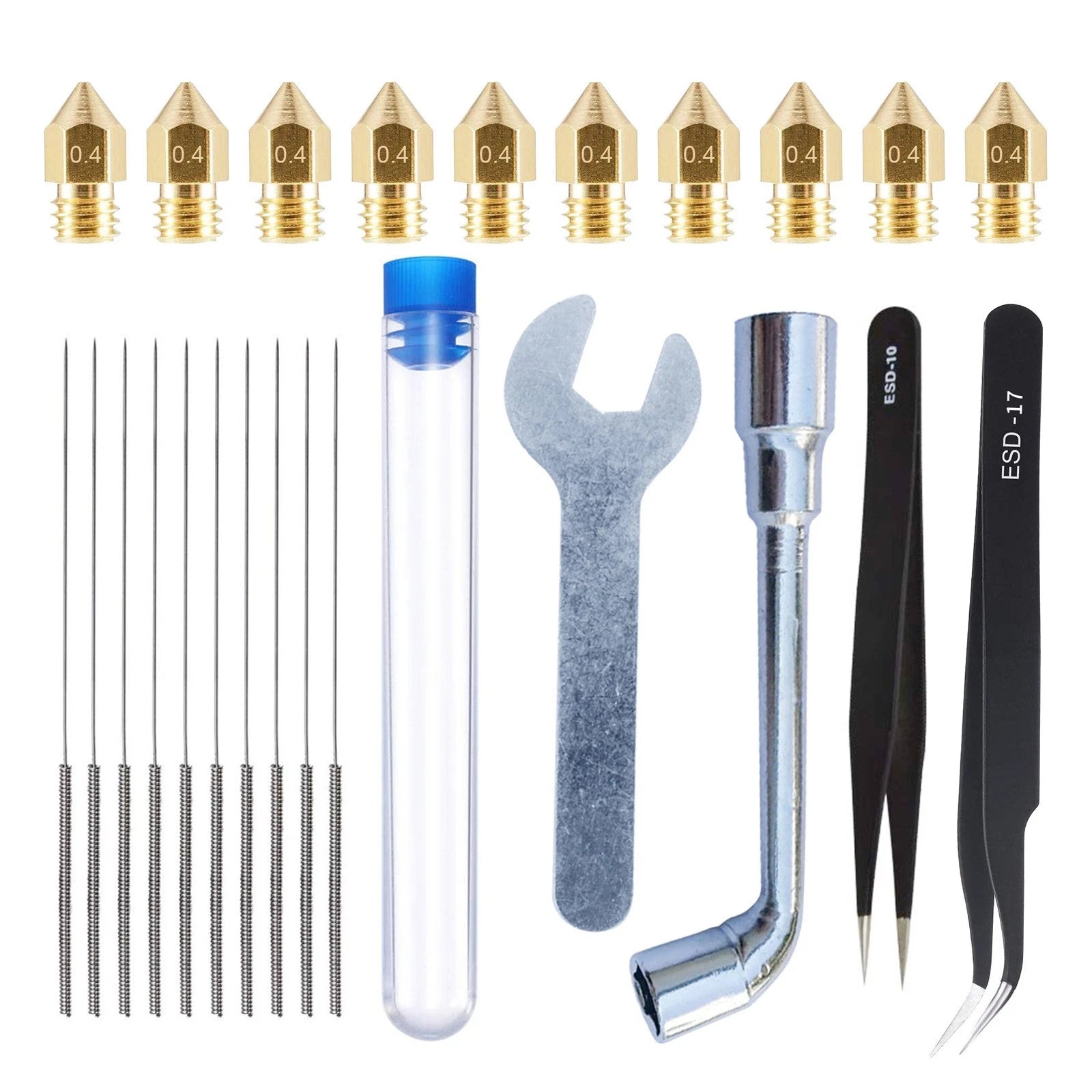 3d Printer Extruder Nozzle Cleaning Tool Kit Set For Cr-10/ender