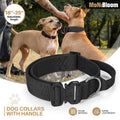 Tactical Heavy Duty Nylon Dog Puppy Collar Black Adjust