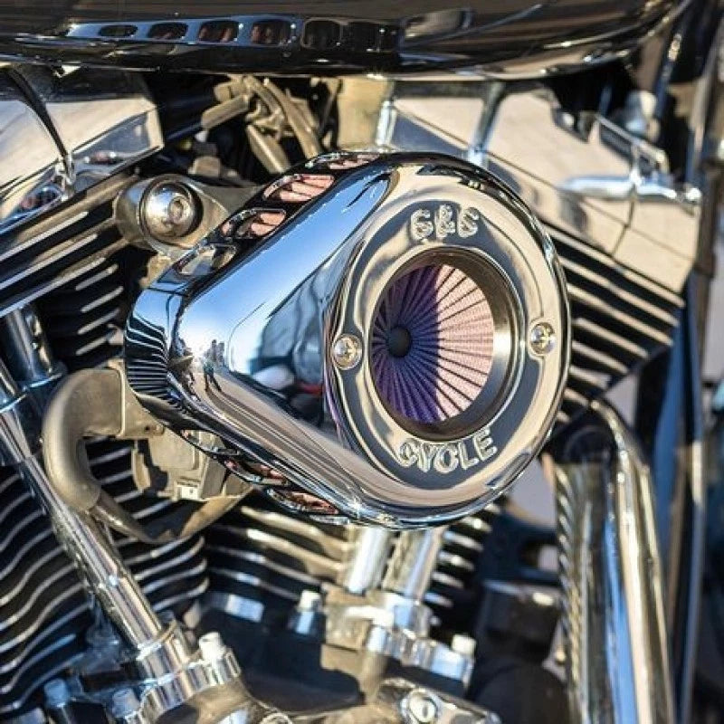 S&s Cycle 01-17 Bt Stealth Air Stinger Kit W/ Chrome Teardrop