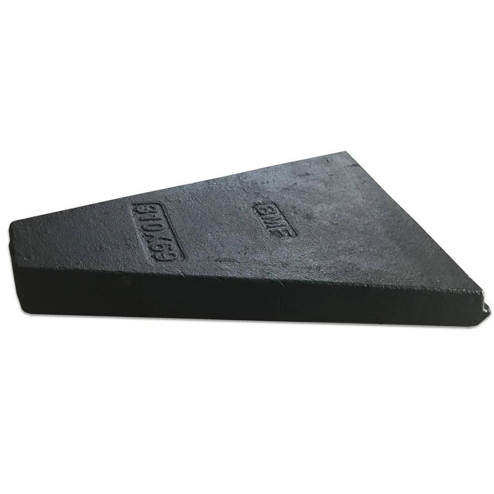 310x69 Cast Steel Weld-on Tine Tip Fits Young Orange Peel Scrap
