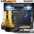 H3 6500K LED Headlight Bulb Pair